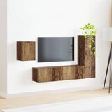  Komplet TV omaric 4 pcs Star les Konstruiran les - - Rjava - 61.6 - 30 x 31 x 100 cm - 2025-vidaXL-Uvoz_2 | Shoptok.si