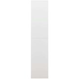 vidaXL Omara s ključavnico bela 90x40x180 cm jeklo | Shoptok.si