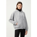 LOS OJOS Sweatshirt - Gray - Oversize Cene