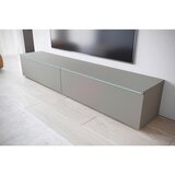 XXXL Nizka Omarica Vera, Svetlo Siva, Z Osvetlitvijo | Shoptok.si