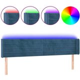  Posteljno vzglavje temno modro 203x16x78/88 cm žamet, (20951987) | Shoptok.si