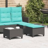  Vrtne stolice s jastucima 2 kom. Crne 55x55x36 cm Poli ratan - Crna 1 Cijene