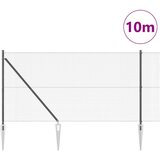 vidaXL Varjena žična ograja z 7 vbodi siva 1.4x10 m jeklo | Shoptok.si