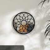  Ogledalo crno 60 x 3 cm željezno okruglo za unutarnju upotrebu | Eponuda.com