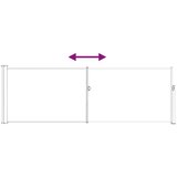  Zložljivo stransko senčilo Antracit 300 x 100 cm Poliester, (5000247891) | Shoptok.si