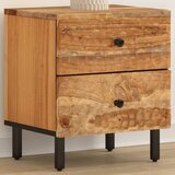 vidaXL Noćni ormarić 40 x 33 x 46 cm od masivnog bagremovog drva Cijene