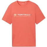 Tom Tailor Majica siva / mandarina / bijela