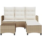  3-dijelni set vrtnih sofa od poliratana s jastucima bež L | shoptok.hr