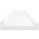  Zidne police 4 kom visoki sjaj bijele 115 x 9 x 3 cm | shoptok.hr