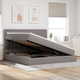  Postelja s shranjevanjem Taupe 200 x 200 cm Umjetno usnje, (5000105130) | Shoptok.si