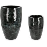BIZZOTTO Kovinski/iz emajla ročno izdelani cvetlični lonci v kompletu 2 ks ø 45 cm Nirad – | Shoptok.si
