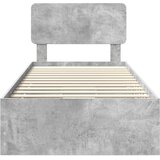  Krevetna konstrukcija s ladicama Betonsko Siva 75 x 190 cm | shoptok.hr
