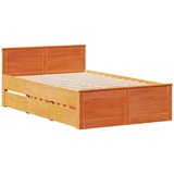  Krevet s regalom za knjige bez madraca 135 x 190 cm od borovine | shoptok.hr
