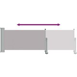  Uvlačiva bočna tenda za terasu 80 x 300 cm siva | shoptok.hr