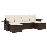  The Living Store Vrtna sedežna garnitura 6-delna z blazinami rjav poli ratan - Vrtna Sedežna Garniture, (21451317) | Shoptok.si