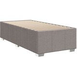 vidaXL Krevet s oprugama i madracem smeđesivi 100 x 200 cm od tkanine | shoptok.hr