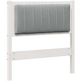  Tapecirani uzglavlje Bijelo 75 cm Masivni bor i tkanina | shoptok.hr
