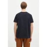 Fred Perry Pamučna majica za muškarce, boja: tamno plava, bez uzorka, M1588.Y31 | shoptok.hr