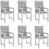  Jastuci za stolice 6 kom svjetlosivi 100x50x4 cm tkanina | shoptok.hr