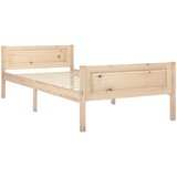 The Living Store Posteljni okvir iz trdne borovine 100x200 cm - Posteljni Okvir, (21524500) | Shoptok.si