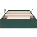  Otomanski krevet s pohranom Tamnozelena 90 x 190 cm Baršun | shoptok.hr