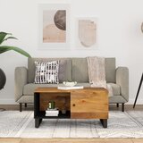 The Living Store Klubska mizica 80x50x40 cm trden mangov les in inženirski les - Klubska Mizica, (21573323) Cene