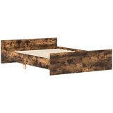  Okvir kreveta s uzglavljem i podnožjem boja hrasta 135x190 cm | Eponuda.com