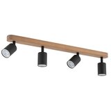 SPOT svetiljka TOP WOOD 4xGU10/10W/230V crna/drvo | Eponuda.com