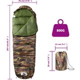  Vreća za spavanje u obliku mumije za odrasle 3-4 godišnja doba | shoptok.hr