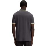 Boss Paddy Piqué Polo Shirt Dark Grey/Yellow Siva | shoptok.hr