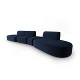 Milo Casa Modra žametna sedežna garnitura desni kot 428 cm Paolo – | Shoptok.si
