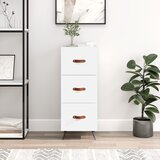  Komoda bijela 34,5 x 34 x 90 cm od konstruiranog drva | Eponuda.com