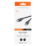 Vivanco 1,8 m USB Stecker A- Stecker A 45296 USB Stecker, 1,8 m | Shoptok.si