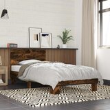  Okvir kreveta s uzglavljem Dimljeni hrast 80 x 200 cm | shoptok.hr
