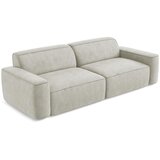 Makamii Kremno bela sedežna garnitura iz šenilje 244 cm Omao – | Shoptok.si
