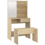  Set toaletnog stolića boja hrasta sonome LED konstruirano drvo | shoptok.hr