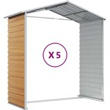 vidaXL Vrtna lopa svetlo rjava 191x470x198 cm pocinkano jeklo | Shoptok.si