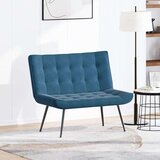  Klupa plava 110x74x84 cm baršunasta | shoptok.hr