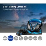 Nedis GCK31100BK - Gejmerski set 3u1, crna/plava | Eponuda.com