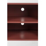 White Label Rdeča kovinska TV omarica 160x58x36 cm Davis – | Shoptok.si