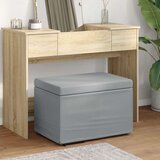  Stolica Svijetlo siva Tkanina i konstruirano drvo - Svjetlosiva 60 cm tkanina | shoptok.hr