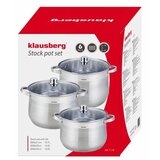 Klausberg KB-7178 Set Lonaca 6 Dijelova – 10,7 L, 13 L i 16 L, Nehrđajući Čelik | shoptok.hr