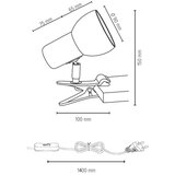 Spot-Light 2224174WKC - Lampa sa stezaljkom SVENDA 1xE27/60W/230V | Eponuda.com