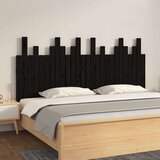  Zidno uzglavlje crni 166x3x80 cm od masivne borovine Cijene