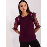 LAKERTA Blouse-LK-BZ-506682.26P-dark purple | Shoptok.si