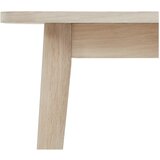 Furnhouse Mizica z mizno ploščo v hrastovem dekorju v naravni barvi 70x70 cm Nyborg – | Shoptok.si
