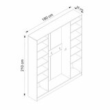 Hanah home ormar za hodnik kale 8120