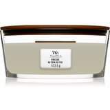 WoodWick Fireplace Fireside dišeča sveča z lesenim stenjem (hearthwick) (gift box) 453 g | Shoptok.si