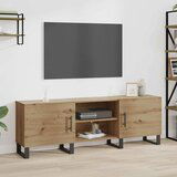 vidaXL TV omarica s polico s shranjevanjem z vrati 150 x 30 x 50 cm Konstruiran les Cene