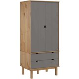  Ormar OTTA smeđe-sivi 76 5 x 53 x 172 cm od masivne borovine | shoptok.hr